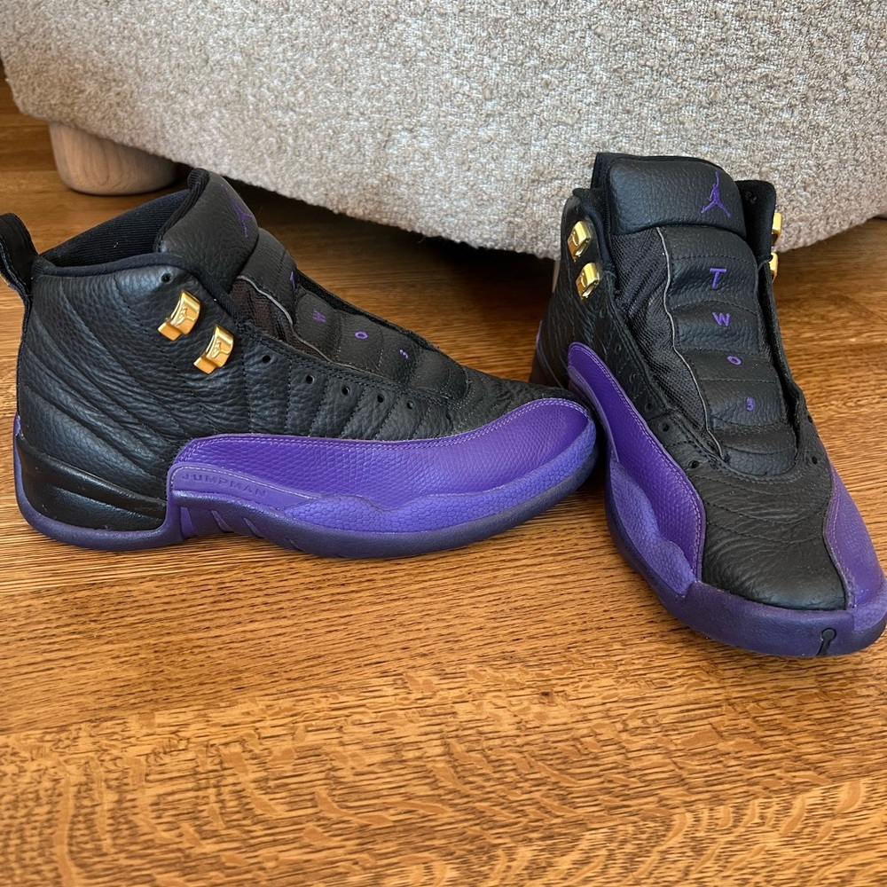 Nike Black and Purple Athletic Shoes